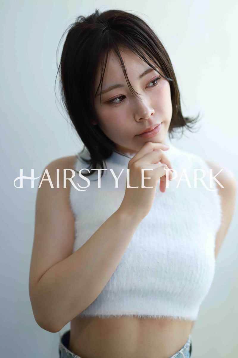 ヘアスタイル写真PhotoNo:532-3 (13) [ミディアム,レディース,ナチュラル,クール / かっこいい,カット,縦型 ]