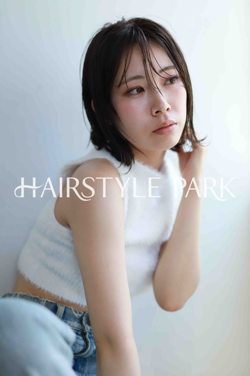 ヘアスタイル写真PhotoNo:532-3 (25) [ミディアム,レディース,ナチュラル,クール / かっこいい,カット,縦型 ]