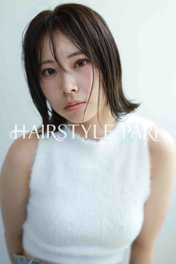 ヘアスタイル写真PhotoNo:532-3 (2) [ミディアム,レディース,ナチュラル,クール / かっこいい,カット,縦型 ]