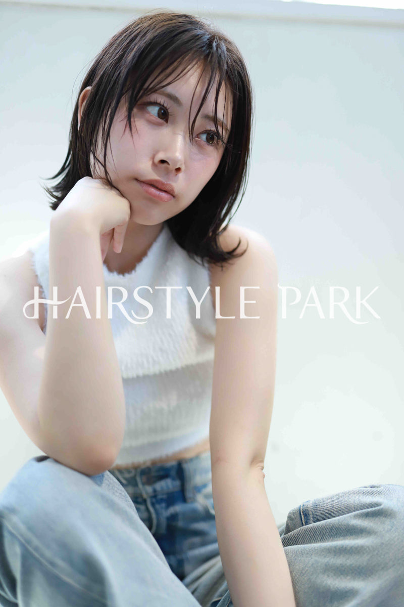 ヘアスタイル写真PhotoNo:532-3 (38) [ミディアム,レディース,ナチュラル,クール / かっこいい,カット,縦型 ]