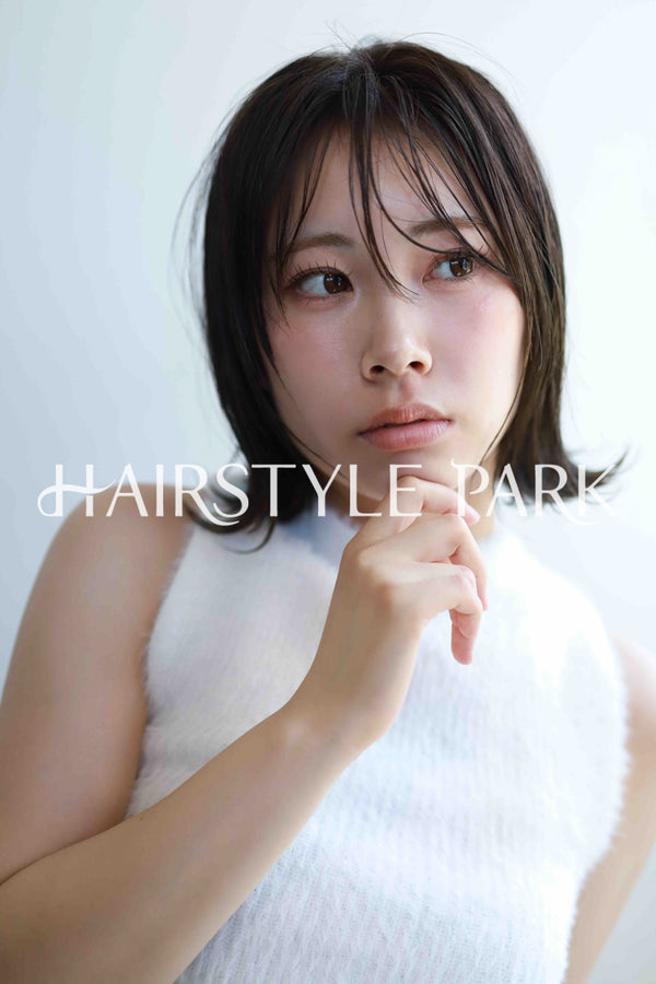 ヘアスタイル写真PhotoNo:532-3 (8) [ミディアム,レディース,ナチュラル,クール / かっこいい,カット,縦型 ]