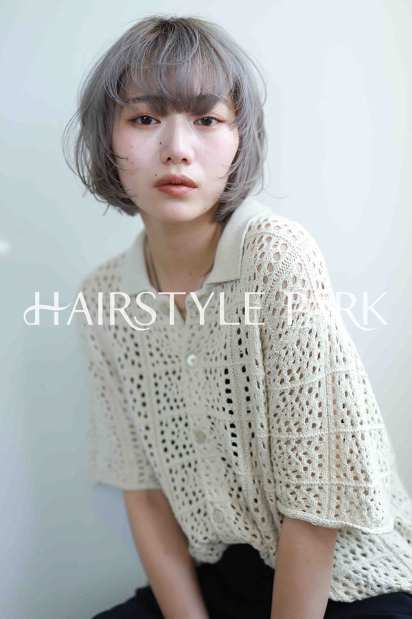 ヘアスタイル写真PhotoNo:533-1 (11) [ミディアム,切りっぱなしボブ,レディース,モテ・愛され,カジュアル,クール / かっこいい,カット,カラー,ダブルカラー,縦型 ]