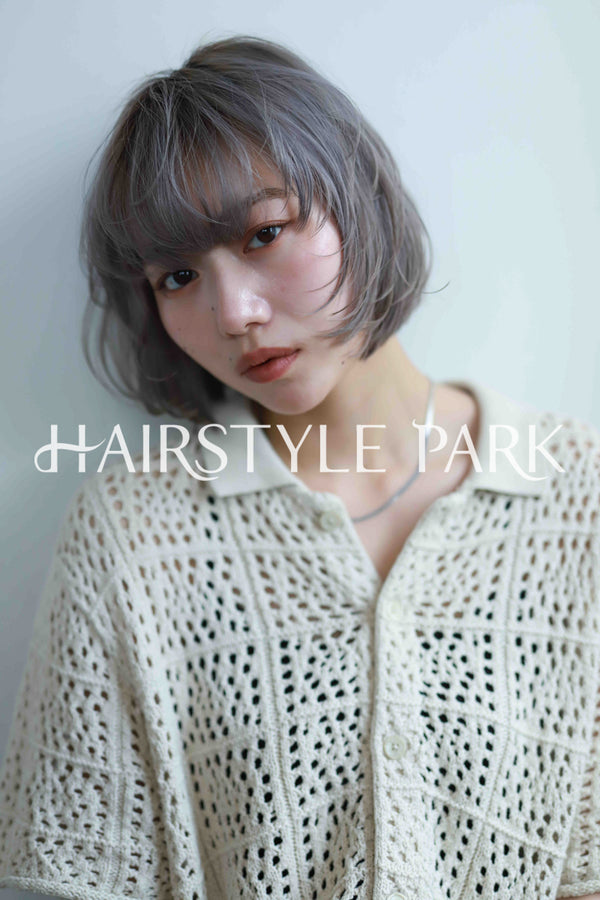 ヘアスタイル写真PhotoNo:533-1 (12) [ミディアム,切りっぱなしボブ,レディース,モテ・愛され,カジュアル,クール / かっこいい,カット,カラー,ダブルカラー,縦型 ]