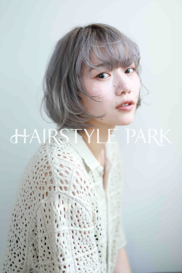 ヘアスタイル写真PhotoNo:533-1 (3) [ミディアム,切りっぱなしボブ,レディース,モテ・愛され,カジュアル,クール / かっこいい,カット,カラー,ダブルカラー,縦型 ]