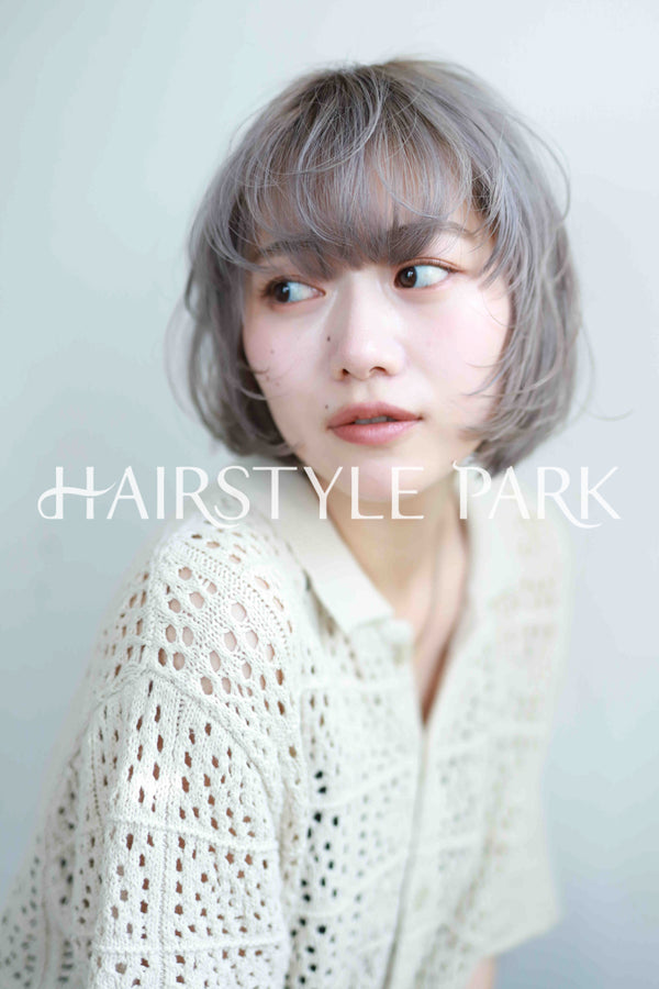 ヘアスタイル写真PhotoNo:533-1 (5) [ミディアム,切りっぱなしボブ,レディース,モテ・愛され,カジュアル,クール / かっこいい,カット,カラー,ダブルカラー,縦型 ]