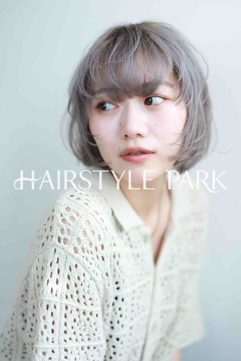 ヘアスタイル写真PhotoNo:533-1 (5) [ミディアム,切りっぱなしボブ,レディース,モテ・愛され,カジュアル,クール / かっこいい,カット,カラー,ダブルカラー,縦型 ]
