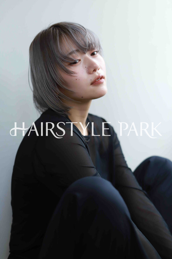 ヘアスタイル写真PhotoNo:533-2 (13) [ミディアム,切りっぱなしボブ,レディース,モテ・愛され,カジュアル,クール / かっこいい,カット,カラー,ダブルカラー,縦型 ]