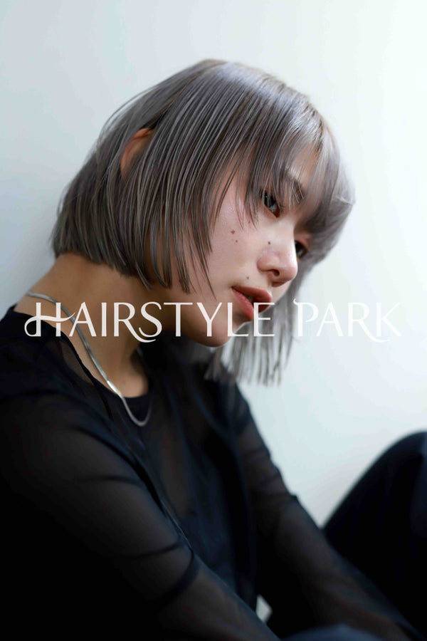 ヘアスタイル写真PhotoNo:533-2 (14) [ミディアム,切りっぱなしボブ,レディース,モテ・愛され,カジュアル,クール / かっこいい,カット,カラー,ダブルカラー,縦型 ]