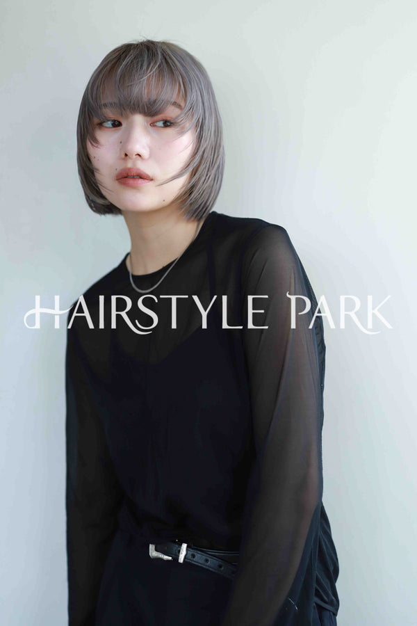 ヘアスタイル写真PhotoNo:533-2 (17) [ミディアム,切りっぱなしボブ,レディース,モテ・愛され,カジュアル,クール / かっこいい,カット,カラー,ダブルカラー,縦型 ]