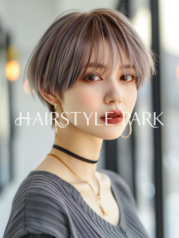 ヘアスタイル写真PhotoNo:AI100【AI画像】 [ショート,レディース,モード,カジュアル,クール / かっこいい,カット,カラー,ダブルカラー,縦型,AI ]