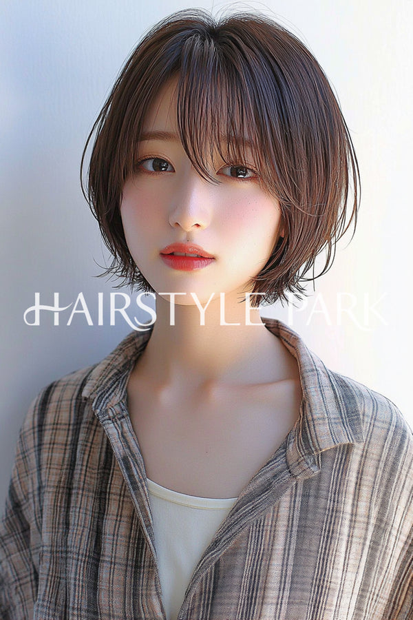 ヘアスタイル写真PhotoNo:aiphoto064【AI画像】 [ミディアム,レイヤーミディアム,レディース,ナチュラル,カジュアル,横型,AI ]