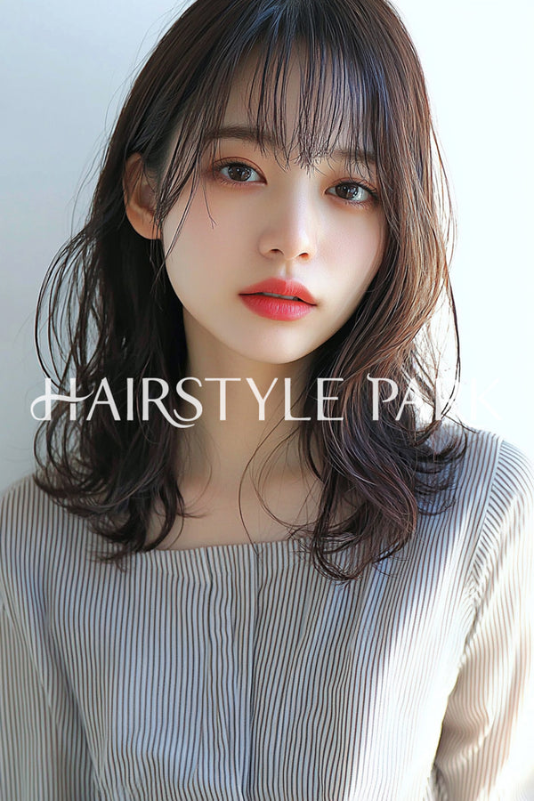 ヘアスタイル写真PhotoNo:aiphoto078【AI画像】 [ロング,レディース,ナチュラル,オフィス / コンサバ,パーマ,横型,AI ]