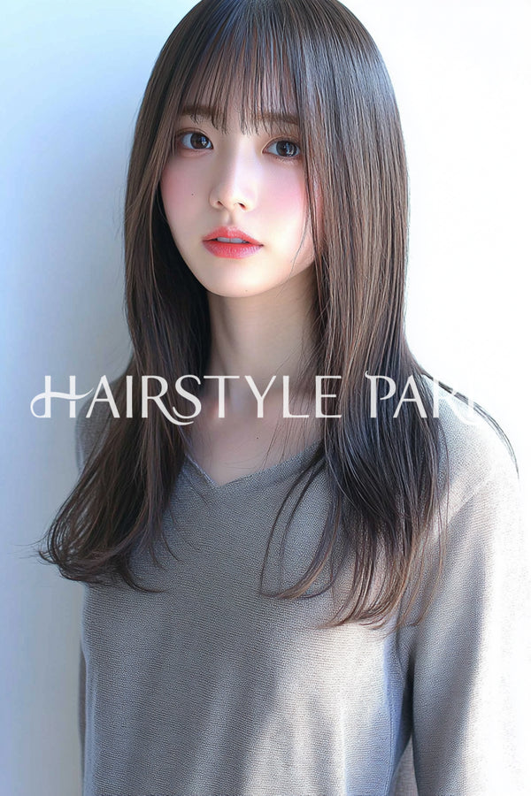 ヘアスタイル写真PhotoNo:aiphoto089【AI画像】 [ロング,レイヤーロング,レディース,ナチュラル,横型,AI ]