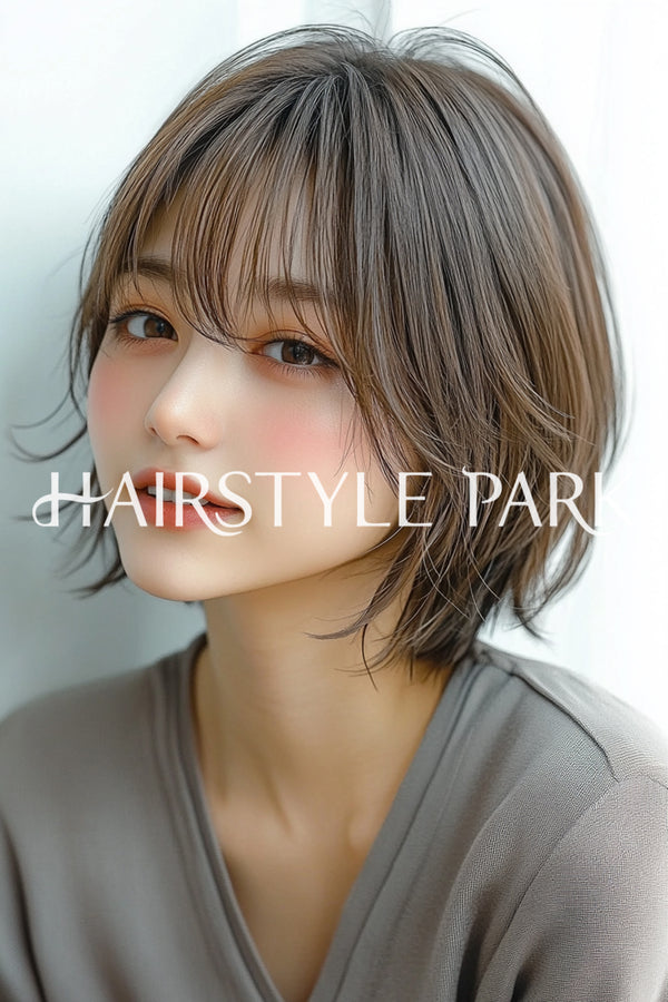 ヘアスタイル写真PhotoNo:aiphoto102【AI画像】 [ショートレディースモテ・愛され,縦型,AI ]