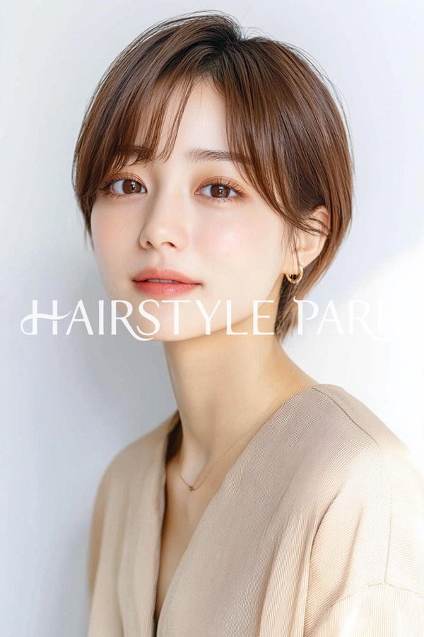 ヘアスタイル写真PhotoNo:aiphoto109【AI画像】 [ショートレディース,ナチュラル縦型,AI ]