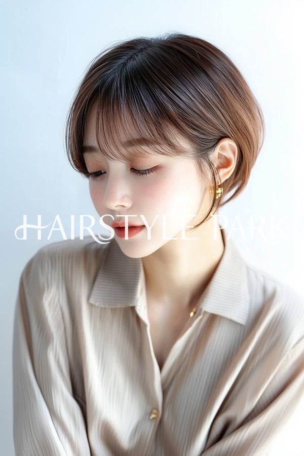 ヘアスタイル写真PhotoNo:aiphoto112【AI画像】 [ショートミディアム,レディース,ナチュラル,モテ・愛され,縦型,AI ]