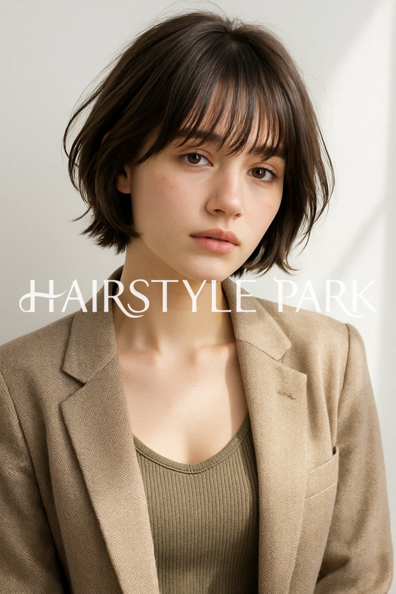 ヘアスタイル写真PhotoNo:aiphoto115【AI画像】 [ショートミディアム,レディース,ナチュラル,モテ・愛され,縦型,AI ]