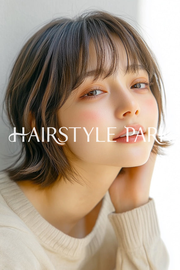 ヘアスタイル写真PhotoNo:aiphoto128【AI画像】 [ショートミディアム,レディース,ナチュラル,モテ・愛され,縦型,AI ]