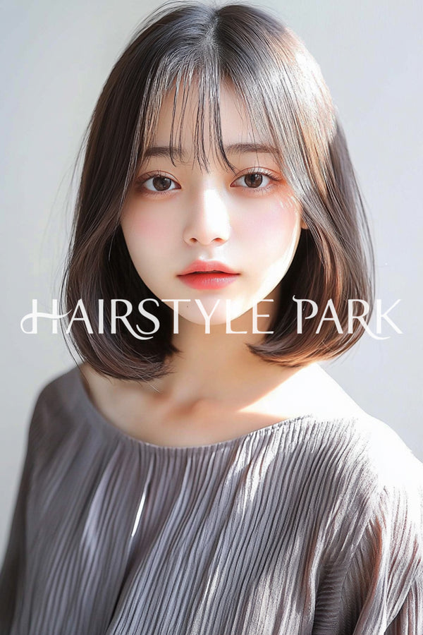 ヘアスタイル写真PhotoNo:aiphoto143【AI画像】 [ミディアム,レディース,ナチュラル縦型,AI ]