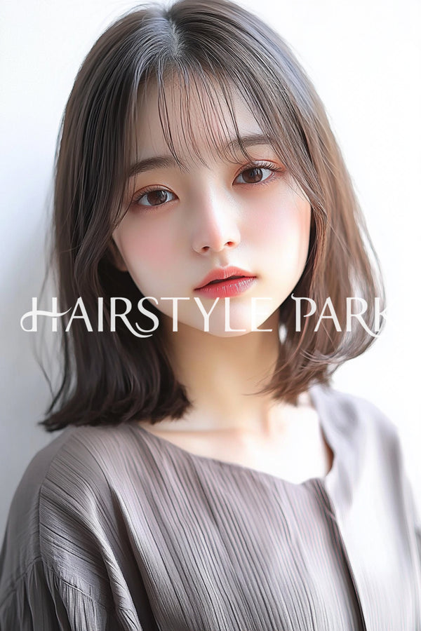 ヘアスタイル写真PhotoNo:aiphoto144【AI画像】 [ミディアム,レディース,ナチュラル縦型,AI ]