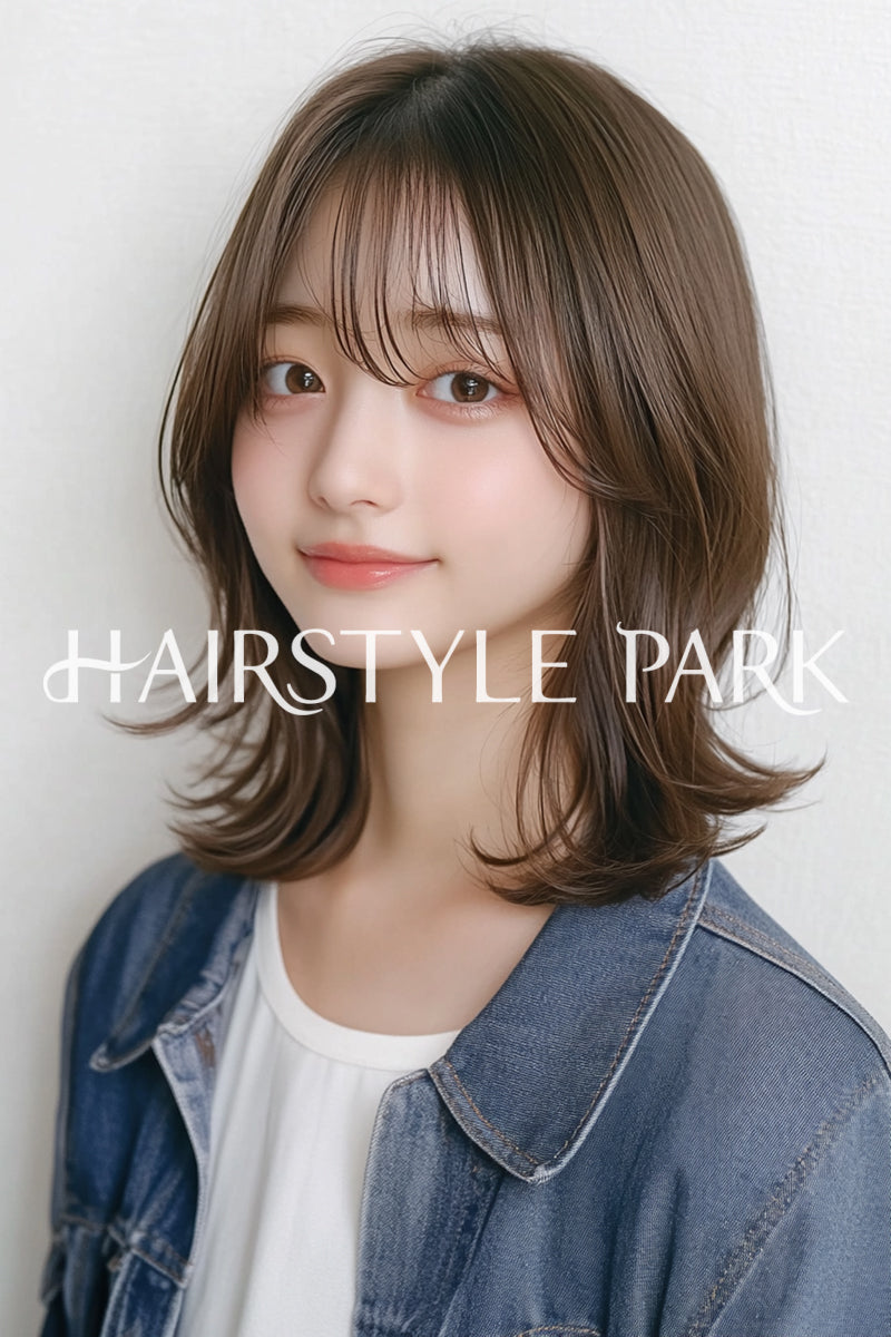 ヘアスタイル写真PhotoNo:aiphoto156【AI画像】 [ミディアム,レディースモテ・愛され,カジュアル縦型,AI ]
