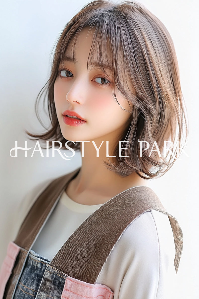 ヘアスタイル写真PhotoNo:aiphoto162【AI画像】 [ミディアム,レディースモテ・愛され,カジュアル縦型,AI ]