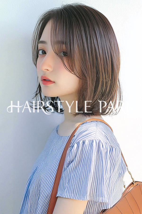 ヘアスタイル写真PhotoNo:aiphoto166【AI画像】 [ミディアム,レディース,ナチュラル縦型,AI ]