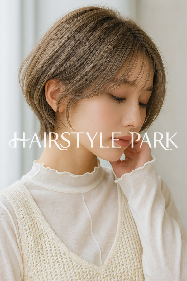 ヘアスタイル写真PhotoNo:aiphoto179【AI画像】 [ショートレディース,ナチュラル縦型,AI ]