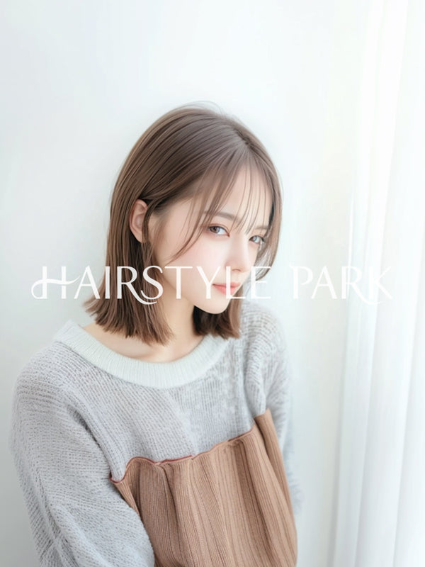 ヘアスタイル写真PhotoNo:aiphoto188【AI画像】 [ミディアム,レディース,ナチュラル縦型,AI ]