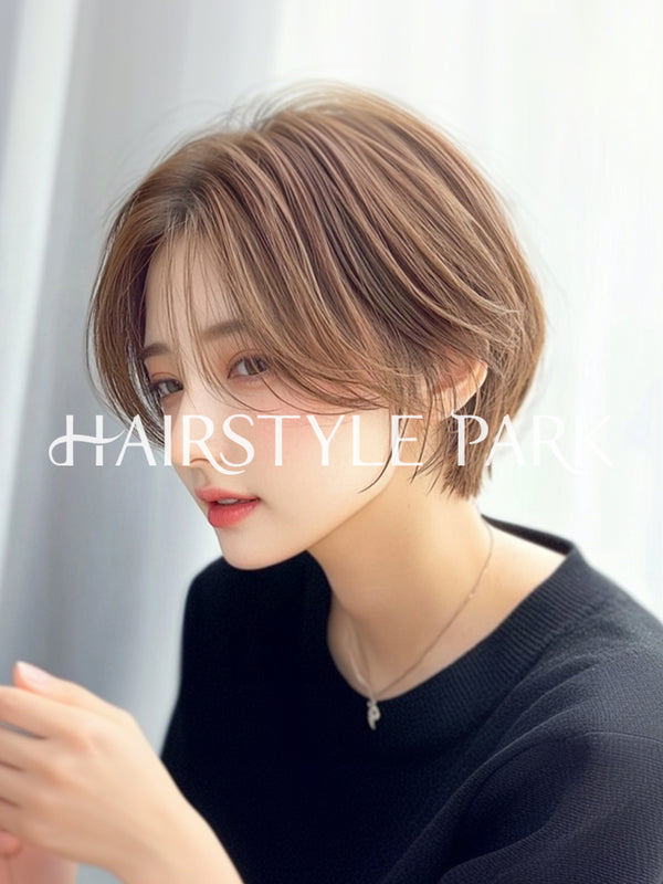 ヘアスタイル写真PhotoNo:aiphoto195【AI画像】 [ショートレディース,ナチュラル縦型,AI ]