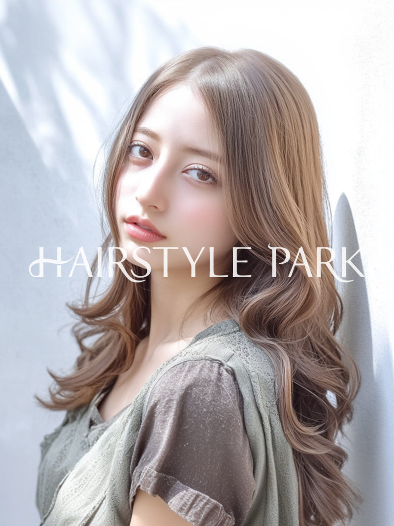 ヘアスタイル写真PhotoNo:aiphoto207【AI画像】 [ミディアム,レディース,ナチュラル縦型,AI ]