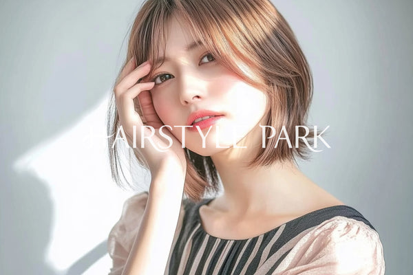 ヘアスタイル写真PhotoNo:aiphoto225【AI画像】 [ミディアム,レディース,ナチュラル横型,AI ]
