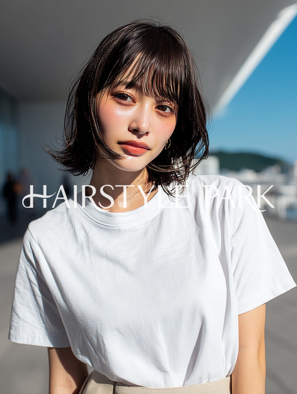 ヘアスタイル写真PhotoNo:aiphoto248【AI画像】 [ミディアム,レディース,カジュアル縦型,AI ]