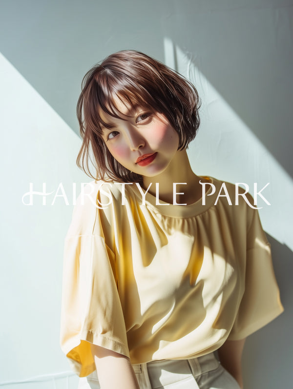 ヘアスタイル写真PhotoNo:aiphoto249【AI画像】 [ミディアム,レディース,カジュアル縦型,AI ]