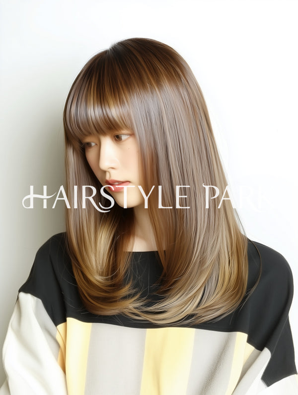 ヘアスタイル写真PhotoNo:aiphoto256【AI画像】 [ロングレディース,ナチュラル縦型,AI ]