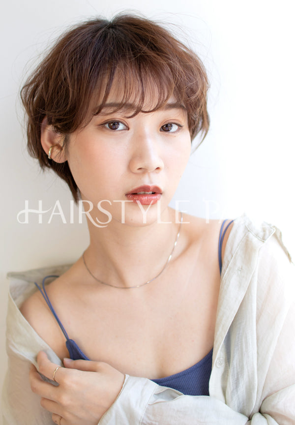 ヘアスタイル写真 [ショートミディアム,レイヤーショート,ショートウルフ,レディース,クール / かっこいい,カット,カラー,パーマ, ]