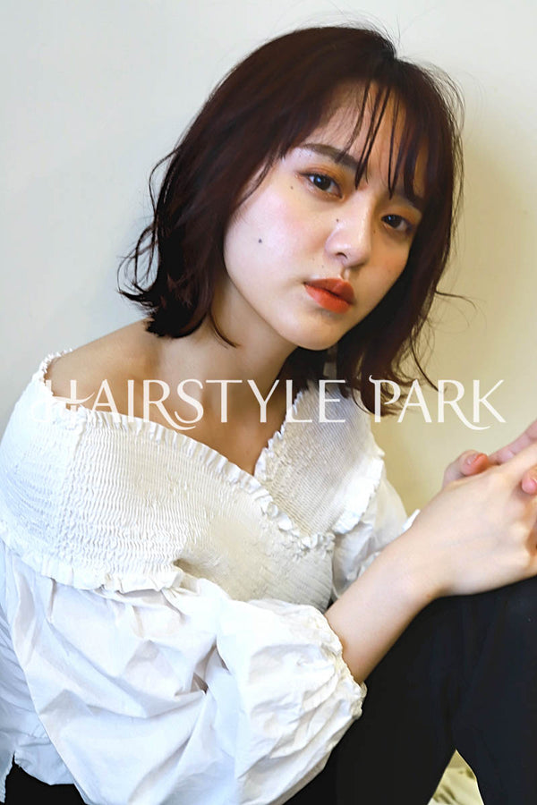 ヘアスタイル写真PhotoNo:144-1 (4) [ミディアム,切りっぱなしボブ,レディース,ナチュラル,カジュアル,カット,カラー, ]