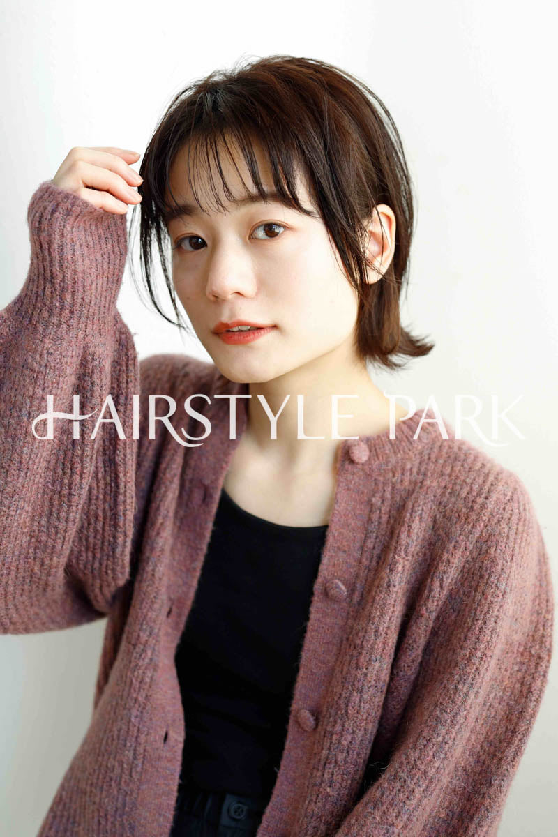 ヘアスタイル写真PhotoNo:221-3 (13) [ショートミディアム,ショートボブ,切りっぱなしボブ,レディース,ナチュラル,モテ・愛され,カジュアル,カット,カラー,ストレートパーマ, ]