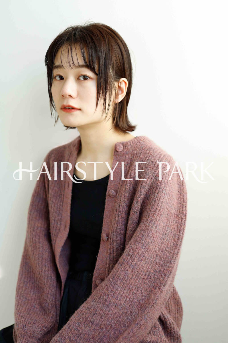 ヘアスタイル写真PhotoNo:221-3 (2) [ショートミディアム,ショートボブ,切りっぱなしボブ,レディース,ナチュラル,モテ・愛され,カジュアル,カット,カラー,ストレートパーマ, ]