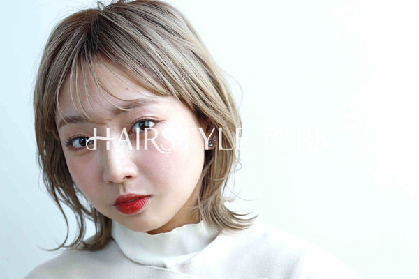 ヘアスタイル写真PhotoNo:229-2 (4) [ミディアム,ショートボブ,切りっぱなしボブ,レディースモテ・愛され,カジュアル外国人風カット,カラー,ダブルカラー,切りっぱなし,くびれヘア, ]