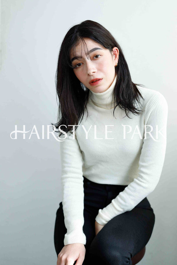 ヘアスタイル写真PhotoNo:230-1 (12) [ミディアム,ロングロブレイヤーロングレディース,ナチュラルオフィス / コンサバ,クール / かっこいい,カット, ]