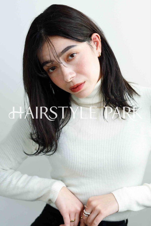 ヘアスタイル写真PhotoNo:230-1 (13) [ミディアム,ロングロブレイヤーロングレディース,ナチュラルオフィス / コンサバ,クール / かっこいい,カット, ]