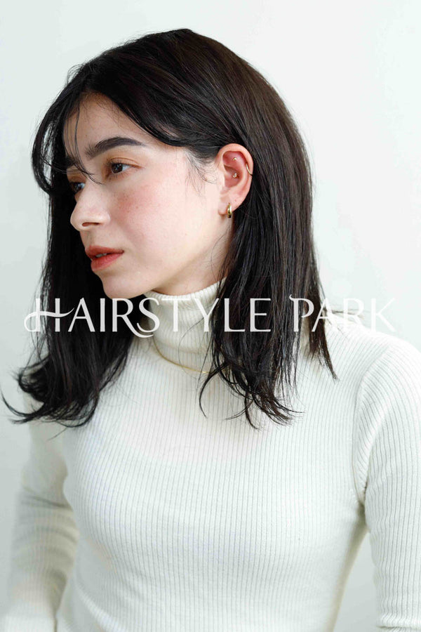 ヘアスタイル写真PhotoNo:230-1 (14) [ミディアム,ロングロブレイヤーロングレディース,ナチュラルオフィス / コンサバ,クール / かっこいい,カット, ]