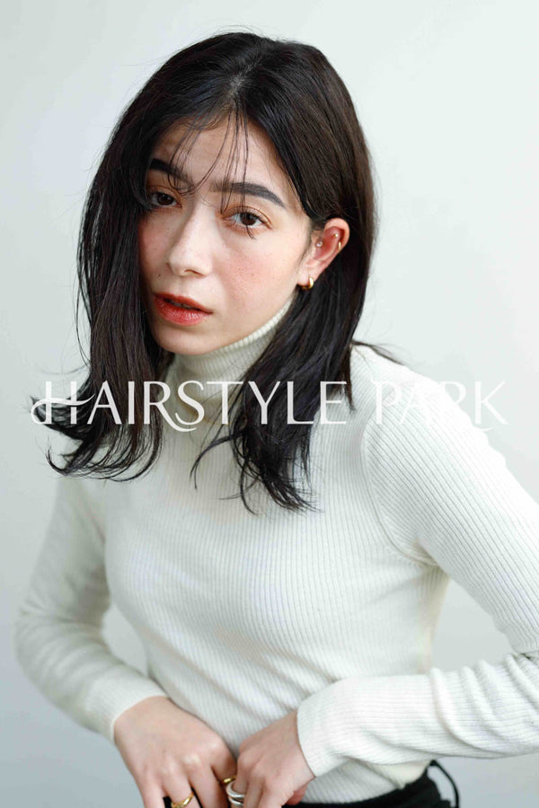 ヘアスタイル写真PhotoNo:230-1 (16) [ミディアム,ロングロブレイヤーロングレディース,ナチュラルオフィス / コンサバ,クール / かっこいい,カット, ]