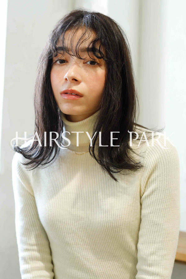 ヘアスタイル写真PhotoNo:230-1 (3) [ミディアム,ロングロブレイヤーロングレディース,ナチュラルオフィス / コンサバ,クール / かっこいい,カット, ]