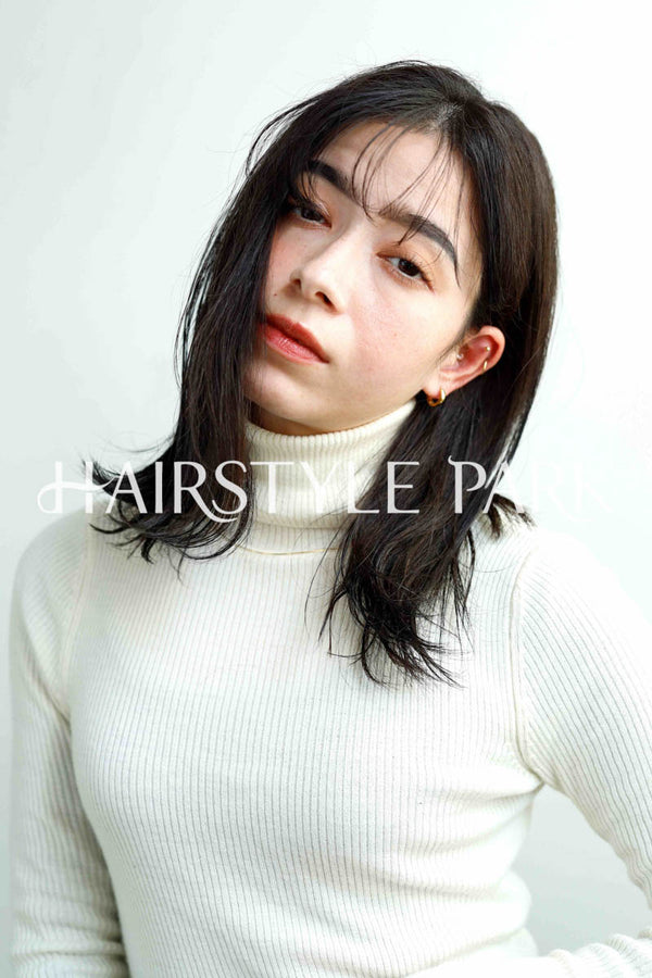 ヘアスタイル写真PhotoNo:230-1 (7) [ミディアム,ロングロブレイヤーロングレディース,ナチュラルオフィス / コンサバ,クール / かっこいい,カット, ]