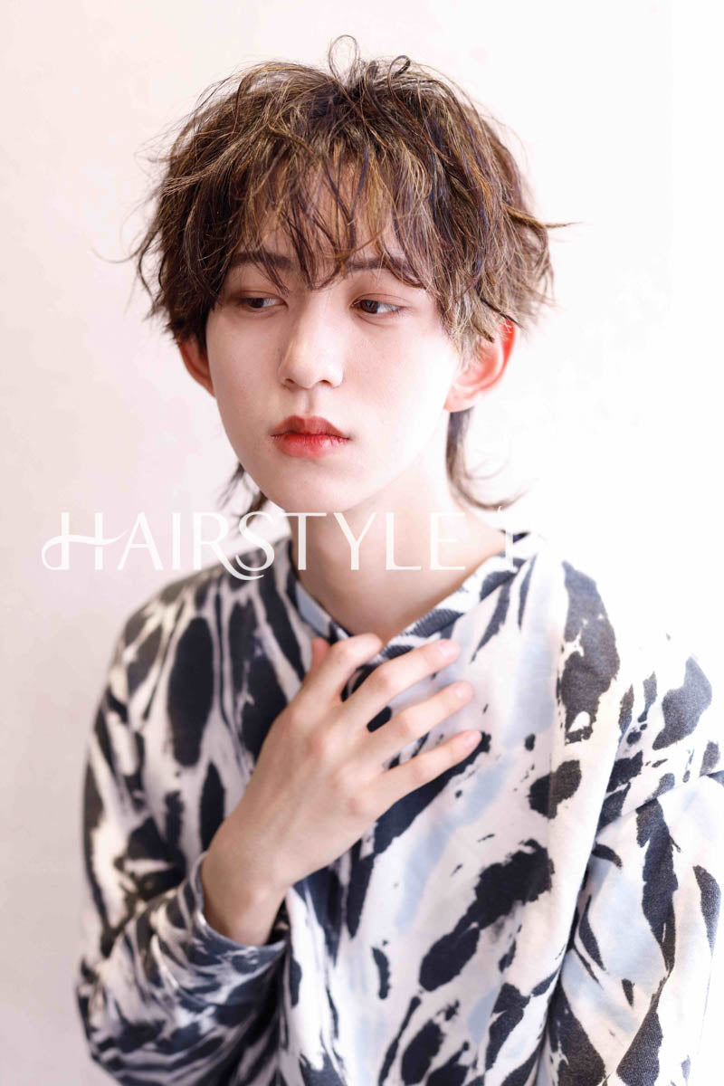 ヘアスタイル写真PhotoNo:231-1 (5) [ショートショートウルフメンズ,カジュアル,クール / かっこいい,カット,カラー,パーマ, ]