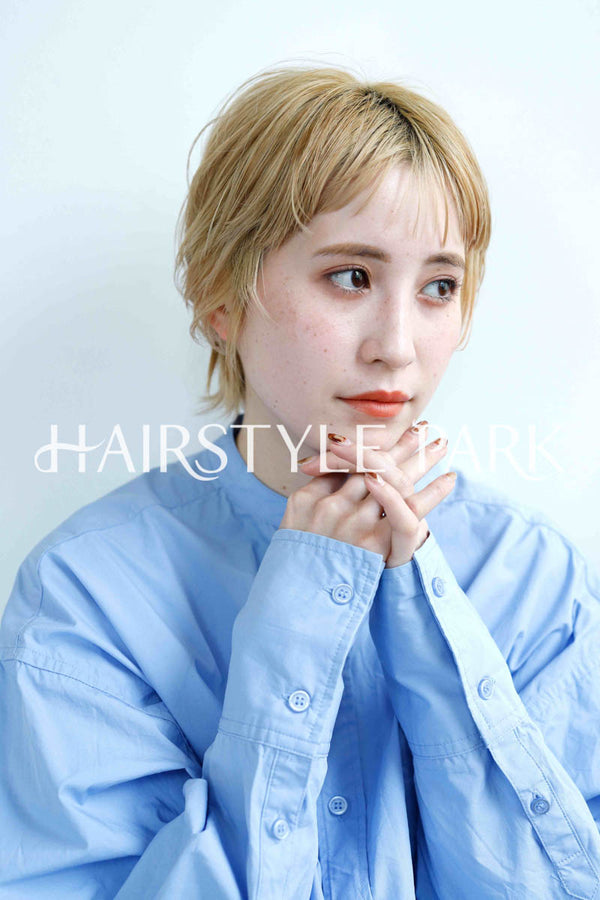 ヘアスタイル写真PhotoNo:233-2 (3) [ショートベリーショートショートウルフレディース,カジュアル外国人風カット,カラー,ダブルカラー, ]