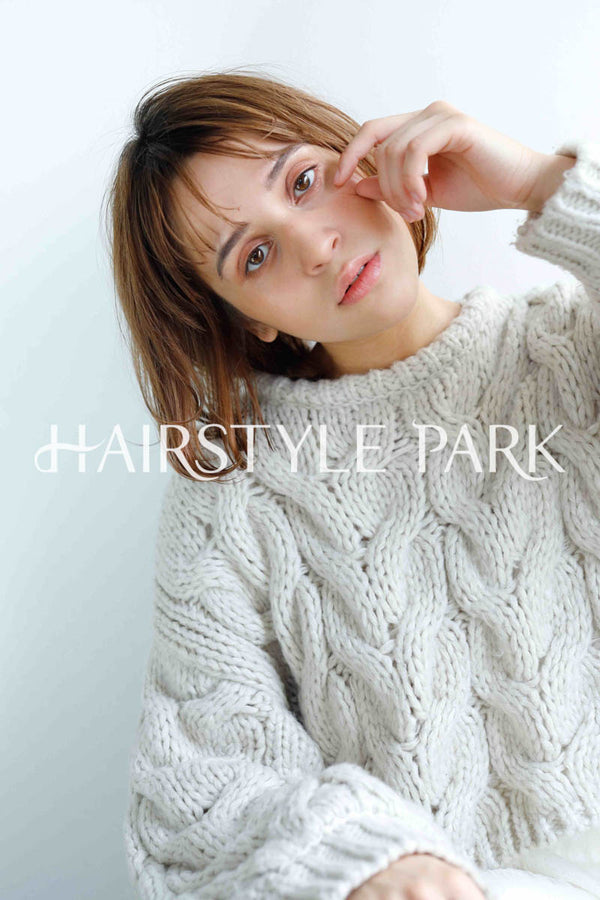 ヘアスタイル写真PhotoNo:235-1 (13) [ミディアムミニボブ,ボックスボブ,切りっぱなしボブ,レディースモテ・愛され,カジュアル,クール / かっこいい,外国人風カット,カラー,パーマダブルカラー,切りっぱなし ]