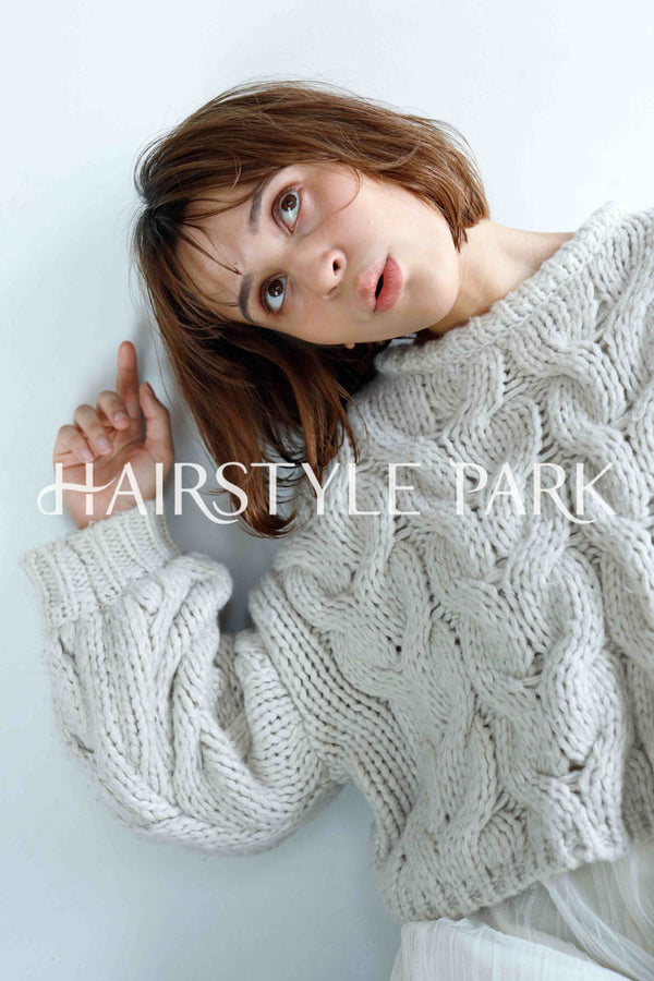ヘアスタイル写真PhotoNo:235-1 (22) [ミディアムミニボブ,ボックスボブ,切りっぱなしボブ,レディースモテ・愛され,カジュアル,クール / かっこいい,外国人風カット,カラー,パーマダブルカラー,切りっぱなし ]